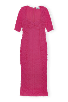 Stretch Lace Ruched Midi Dress | Love Potion