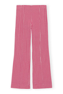 Stretch Seersucker Cropped Trousers | Love Potion