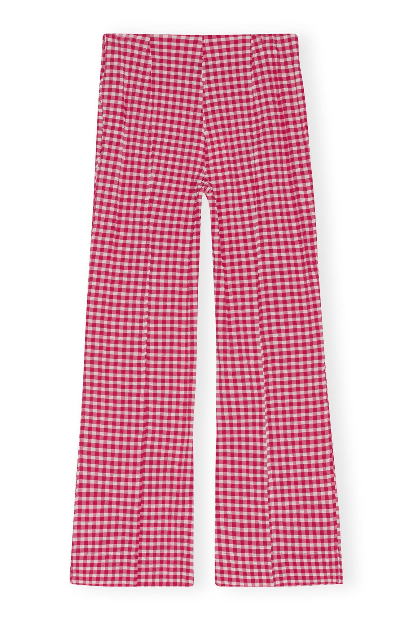 Stretch Seersucker Cropped Trousers | Love Potion