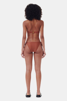 String Bikini Briefs | Copper Brown