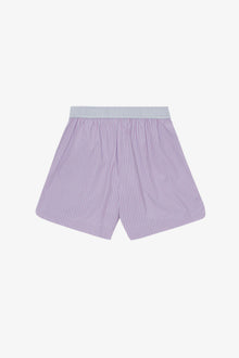 Stripe Cotton Elastic Shorts | Forever Blue