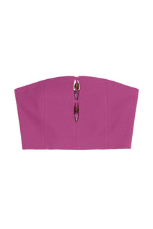 Summer Suiting Sleeveless Top | Purple Wine