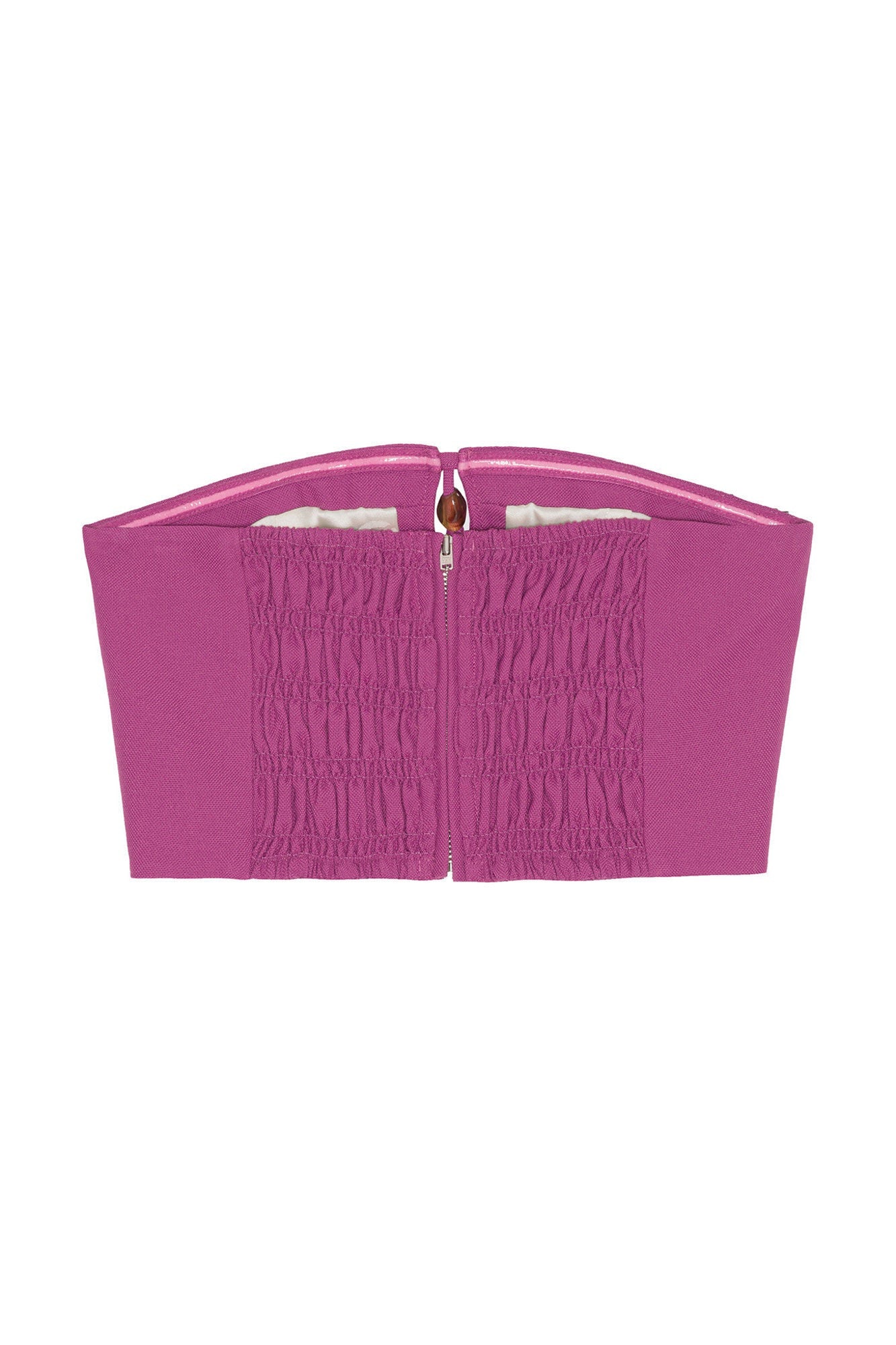 Summer Suiting Sleeveless Top | Purple Wine
