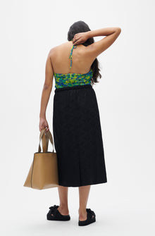 Mesh Ruched Halter Top | Sulphur Spring