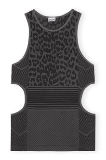 Seamless Jacquard Top | Black