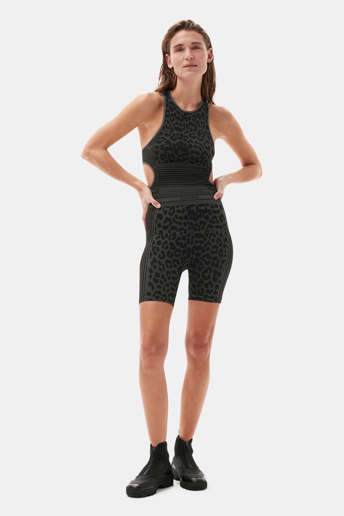 Seamless Jacquard Top | Black
