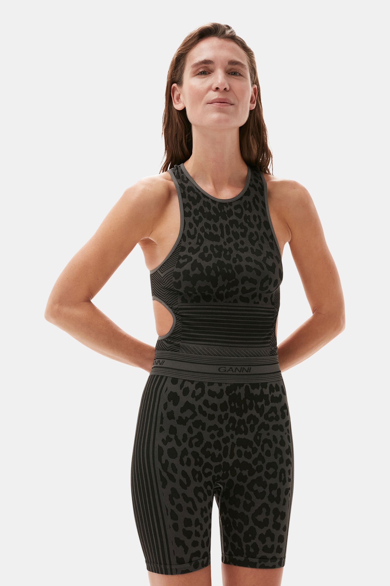 Seamless Jacquard Top | Black