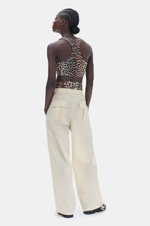 Active Racerback Zipper Top | Leopard