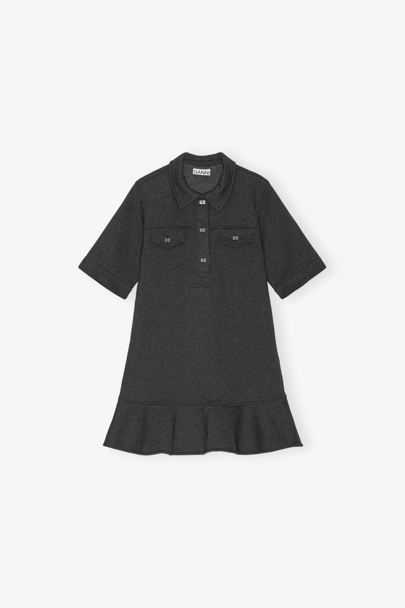 Heavy Fleece Mini Dress | Phantom