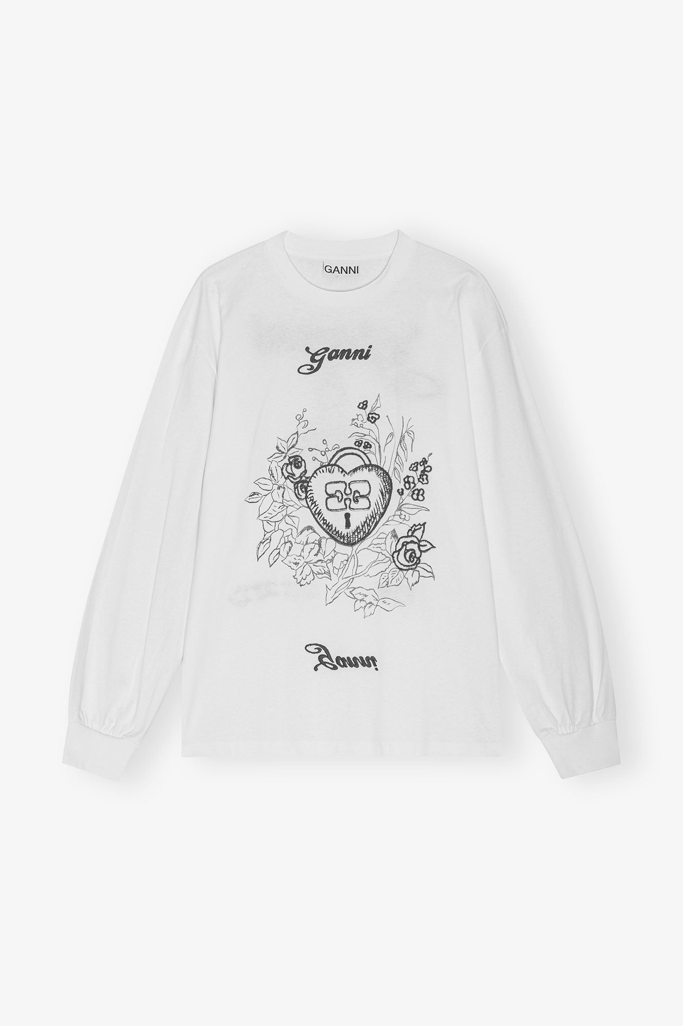Re-cut Heavy Long-sleeve T-Shirt | Egret