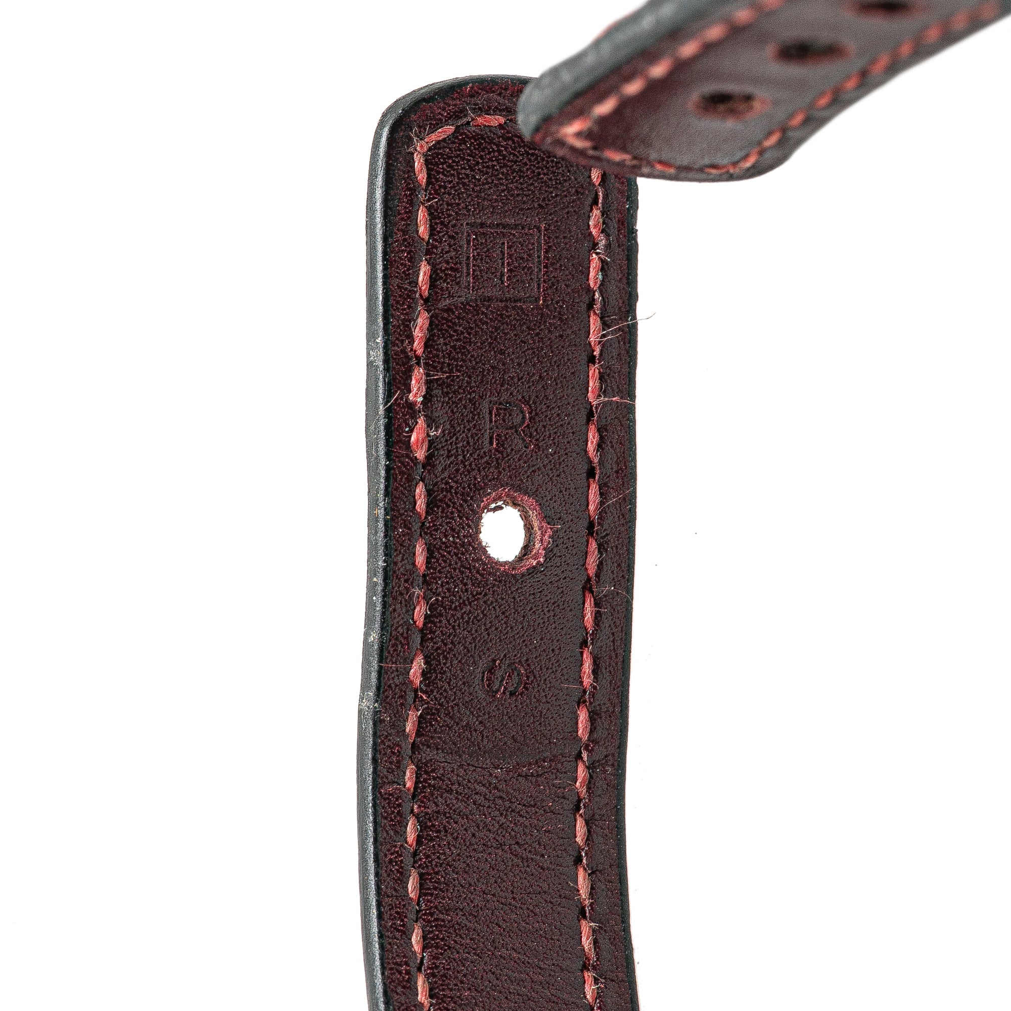 Hermes | Pre-Owned Leather Clou de Selle Bracelet | Brown/Dark Brown