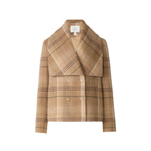 Tala-P Double Breasted Coat In Wool | Teak