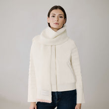 Tamia Scarf In Mohair | Powder