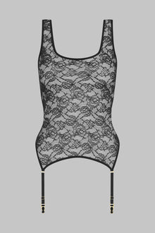 Suspender Tank Top - Flashback | Black