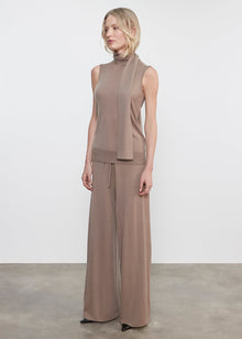 Tissue Cashmere Drawcord Pant | Walnut