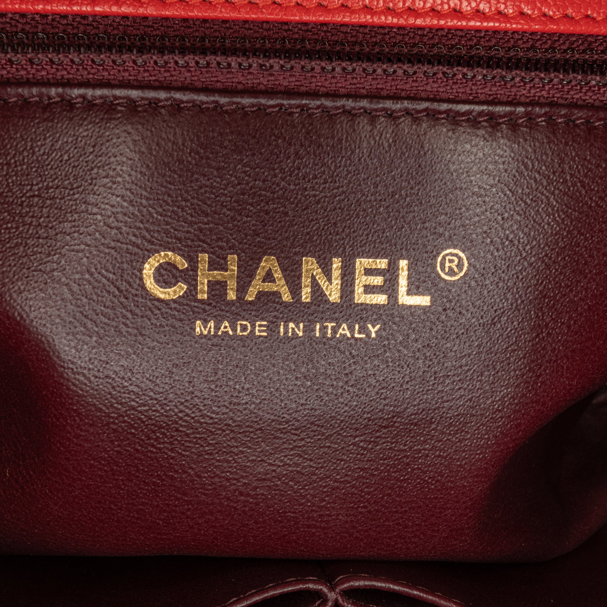 Chanel | Pre-Owned Small Diagonal Quilted Goatskin Flap | Red