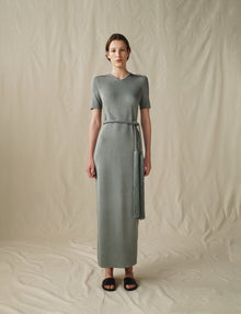 Womens | The Knit T-Shirt Dress | Steel