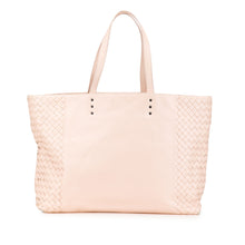 Bottega Veneta | Pre-Owned Leather Intrecciato Tote | Pink/Light Pink