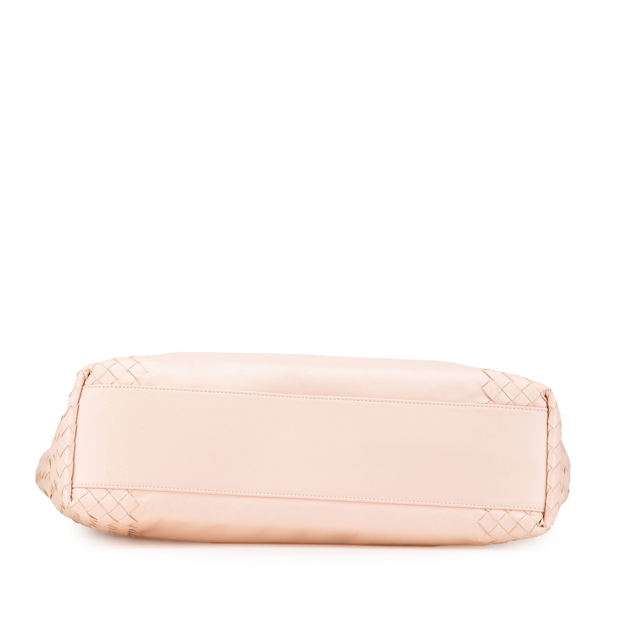 Bottega Veneta | Pre-Owned Leather Intrecciato Tote | Pink/Light Pink