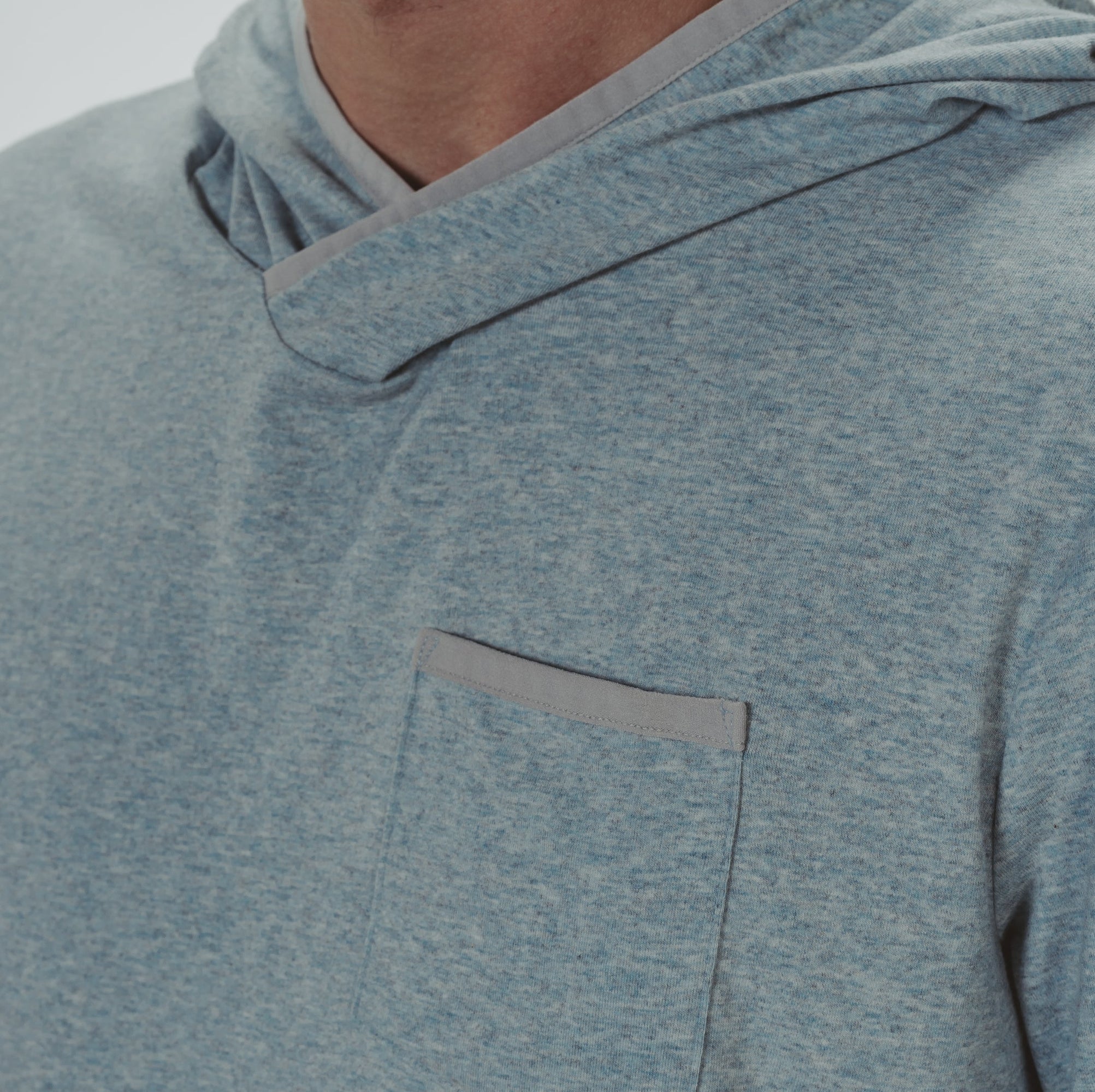 Men | Active Puremeso Pocket Hoodie | Blue Haze