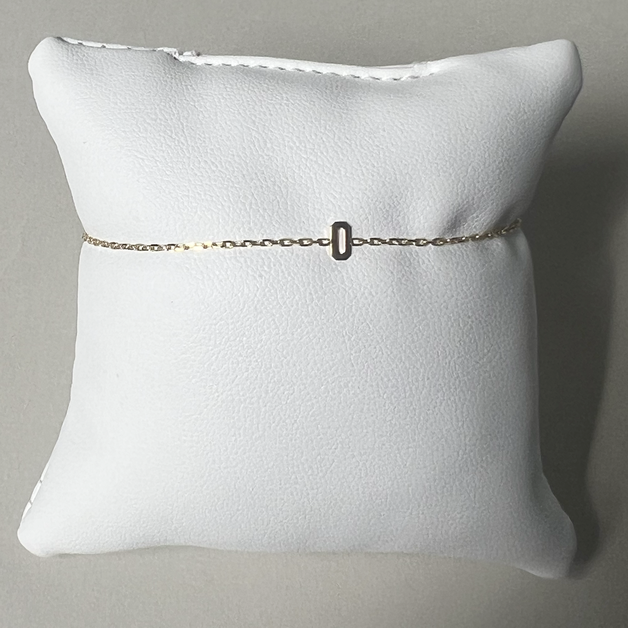 Dainty Initial Bracelet | 10K Yellow Gold
