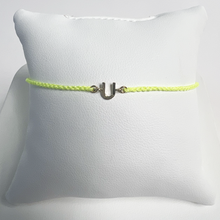 Friendship Initial Bracelet | 10K Yellow Gold | Neon Yellow