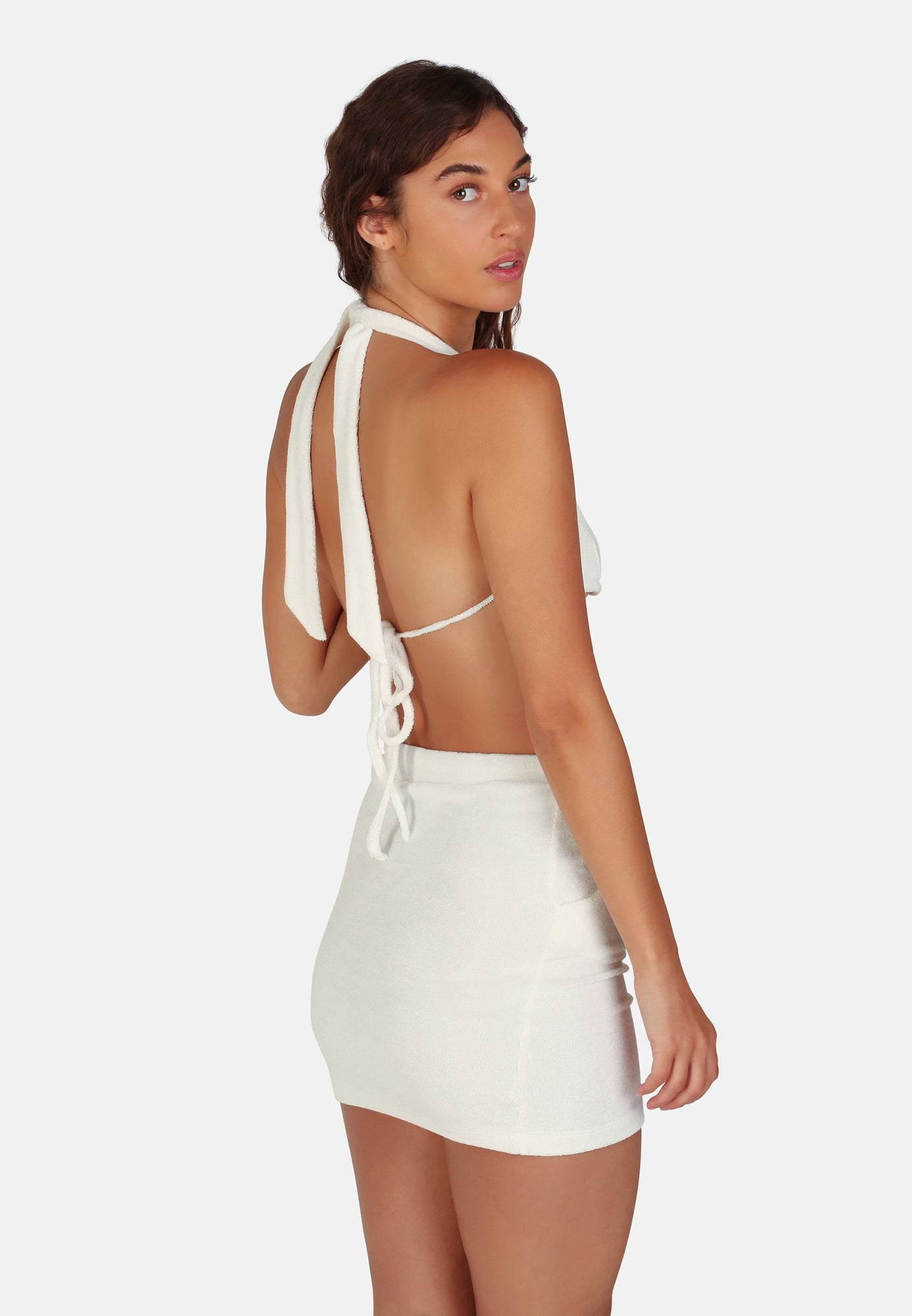 OW Collection Towel Skirt | White