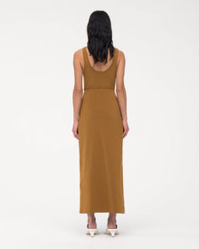 Another Tomorrow Tube Skirt in Tapenade – Cotton Women's Skirt