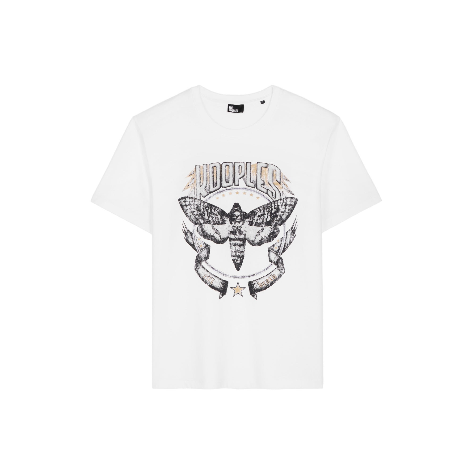 T-Shirt With Skull Butterfly Serigraphy | Men | White