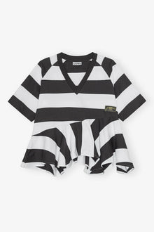 T Shirt in Heavy Cotton with Stripes | Phantom Stripe