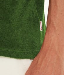 Terry Towelling Tailored Fit Towelling Polo Shirt | Conifer