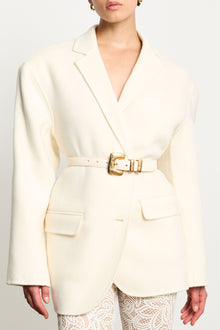 Tetra Belt | Ivory & 24K Gold