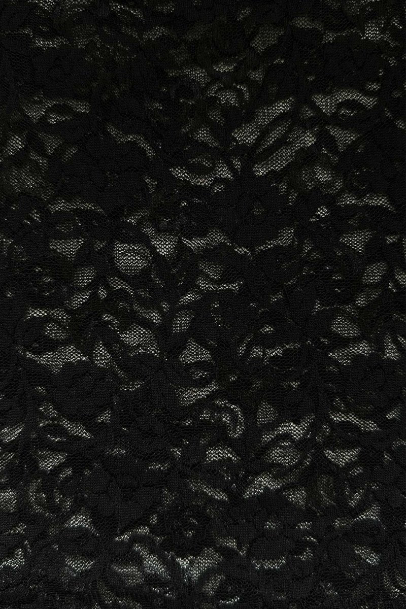 Women | Diana Long-Sleeve Top | Black Lace