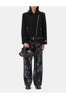 Textured Boucle Wool Jacket | Black
