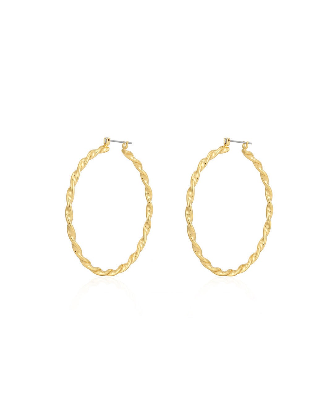 Hanalei Twisted Hoops | Sivan Ayla x Luv Aj | 18K Gold Plated