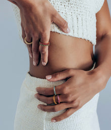 Theo Ring in Topaz - Loren Hope