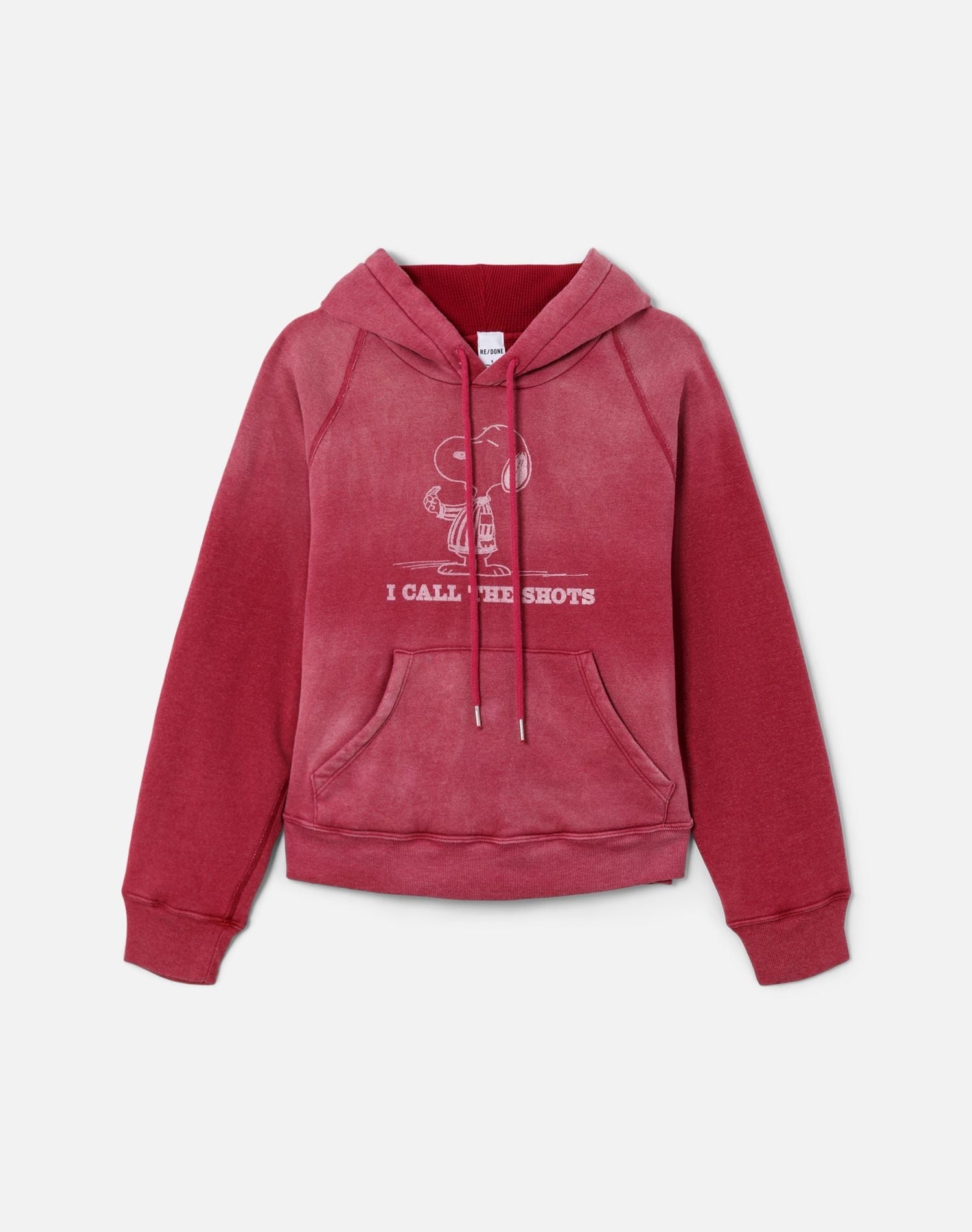 Womens | Thermal Lined Raglan Hoodie Snoopy | Faded Beet