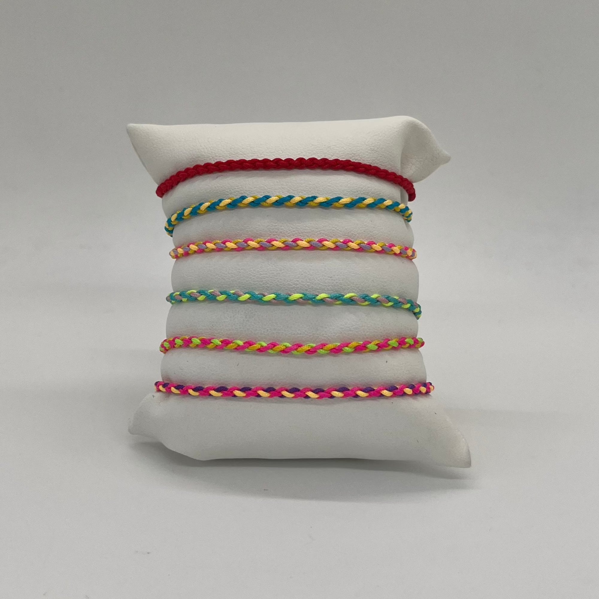 Cord Bracelet | 10K Yellow Gold | Green/Blue
