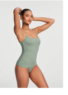 Thin Strap Tank Top | Sage Green