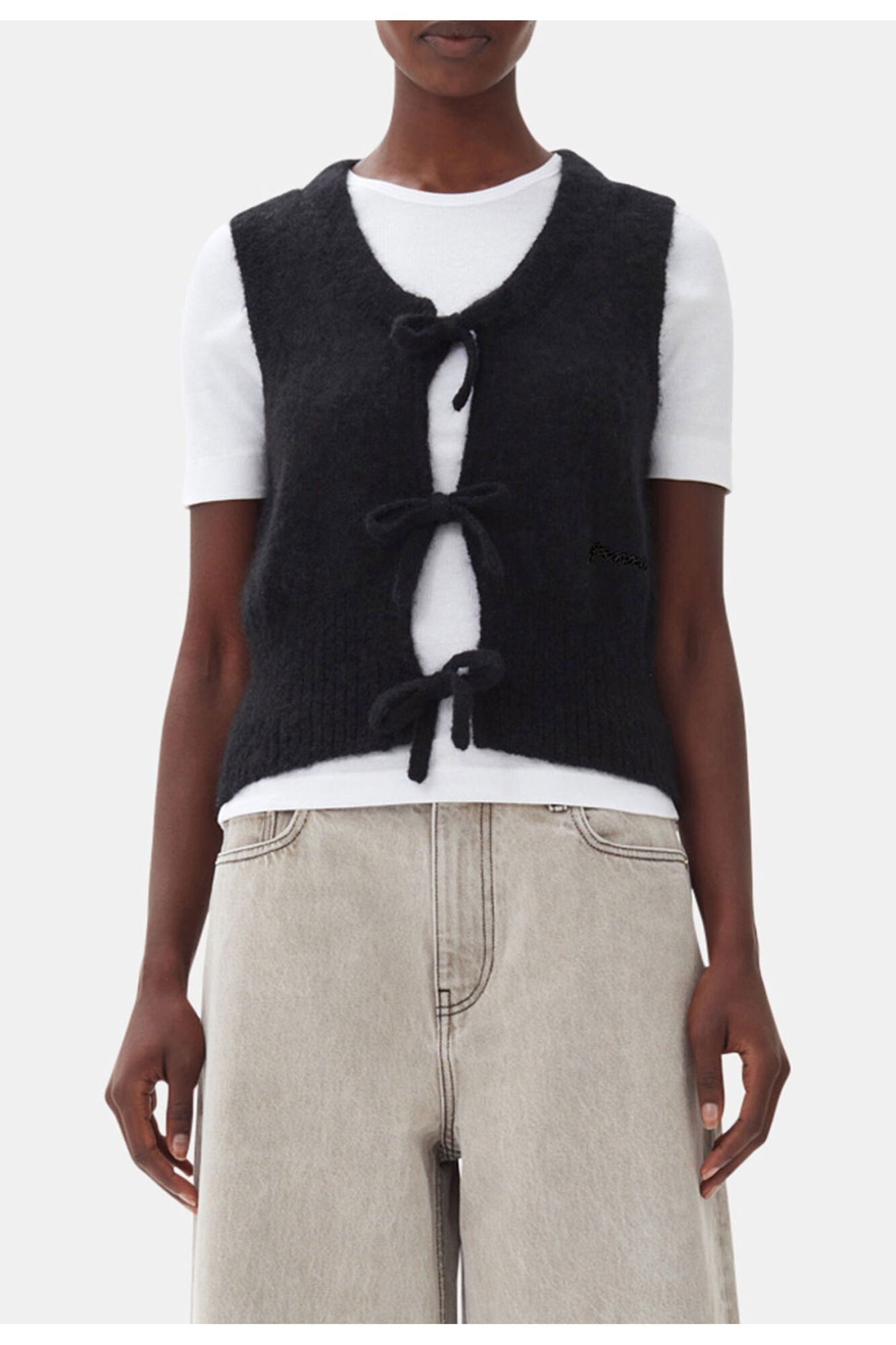 Tie String Vest | Black (V2)