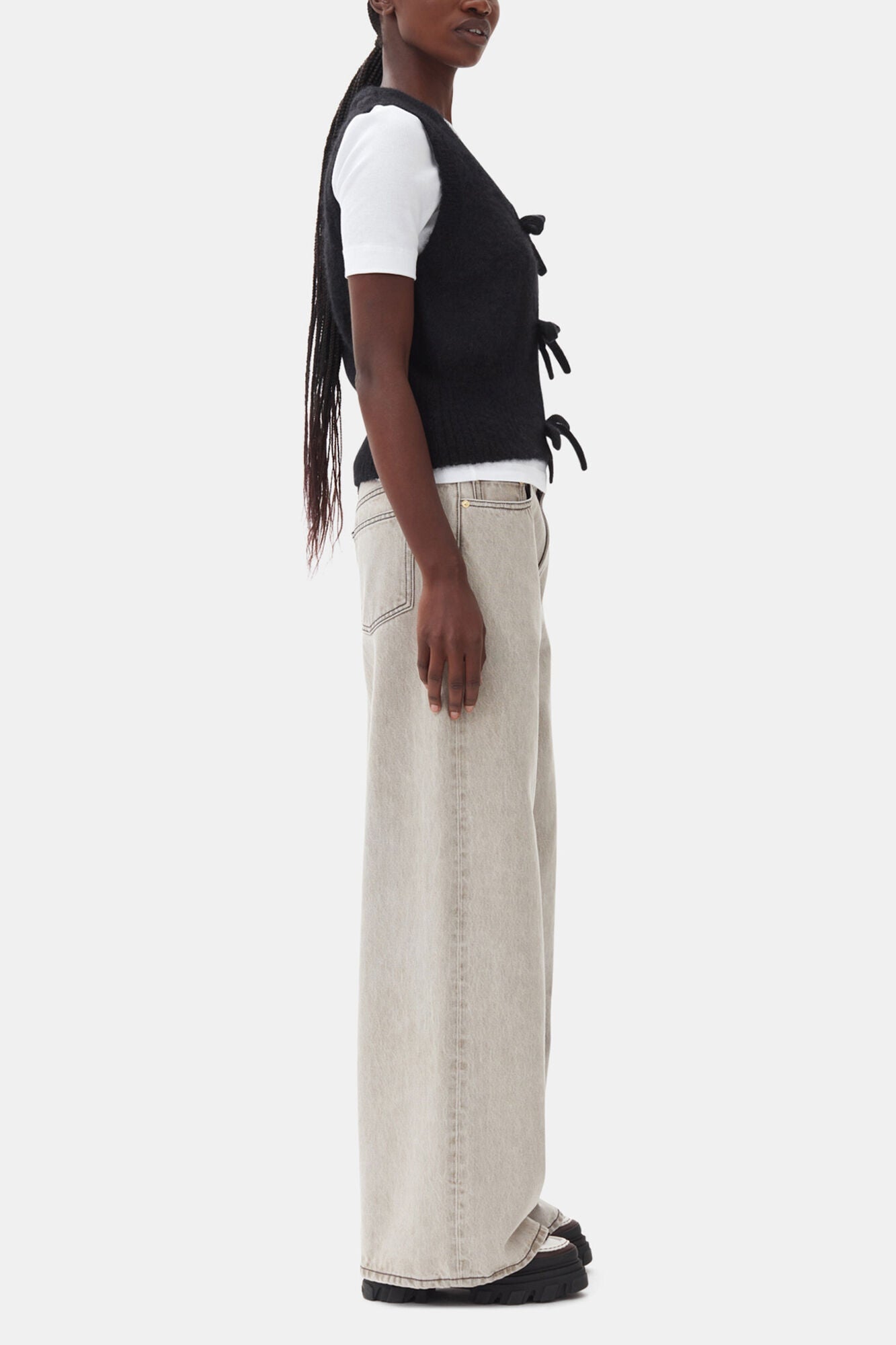 Tie String Vest | Black (V2)