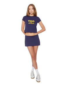 Womens | Blessed Tee | Navy