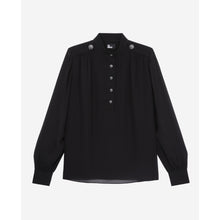 Top With Bijou Buttons | Women | Black