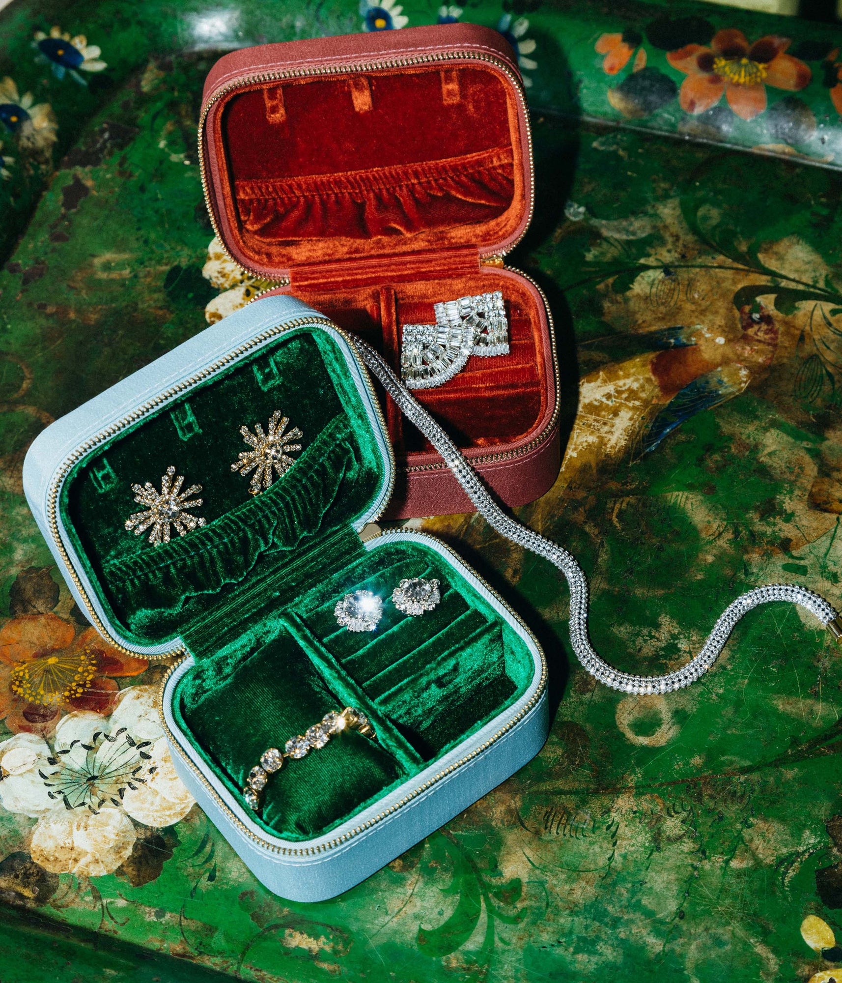 Jewelry Travel Case in Aqua - Loren Hope