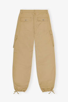 Trousers in Camel Washed Cotton Twill | Cartouche