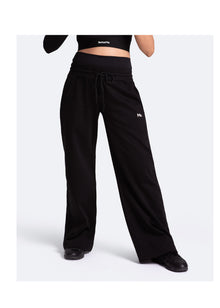 Tummy Control Wide Leg Pants | Black