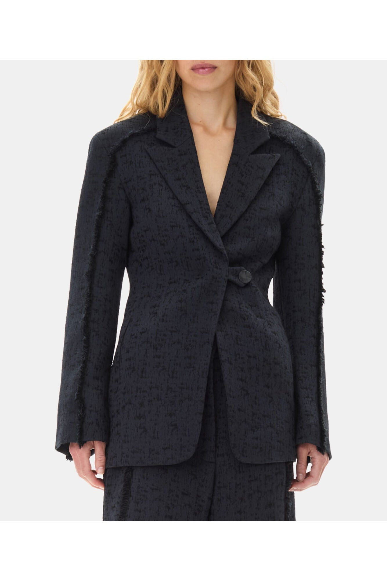 Tweed Suiting Blazer | Black