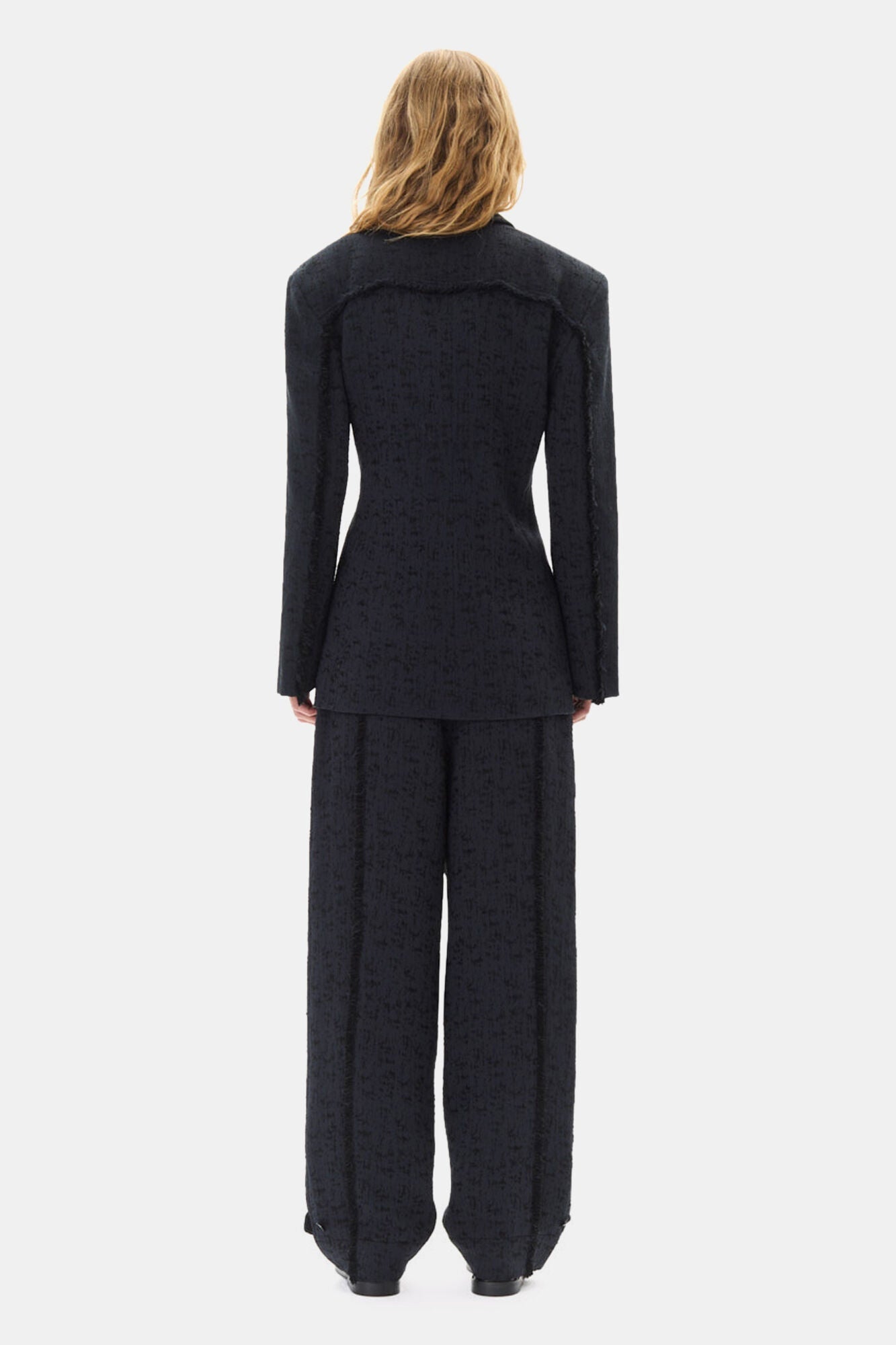 Tweed Suiting Blazer | Black