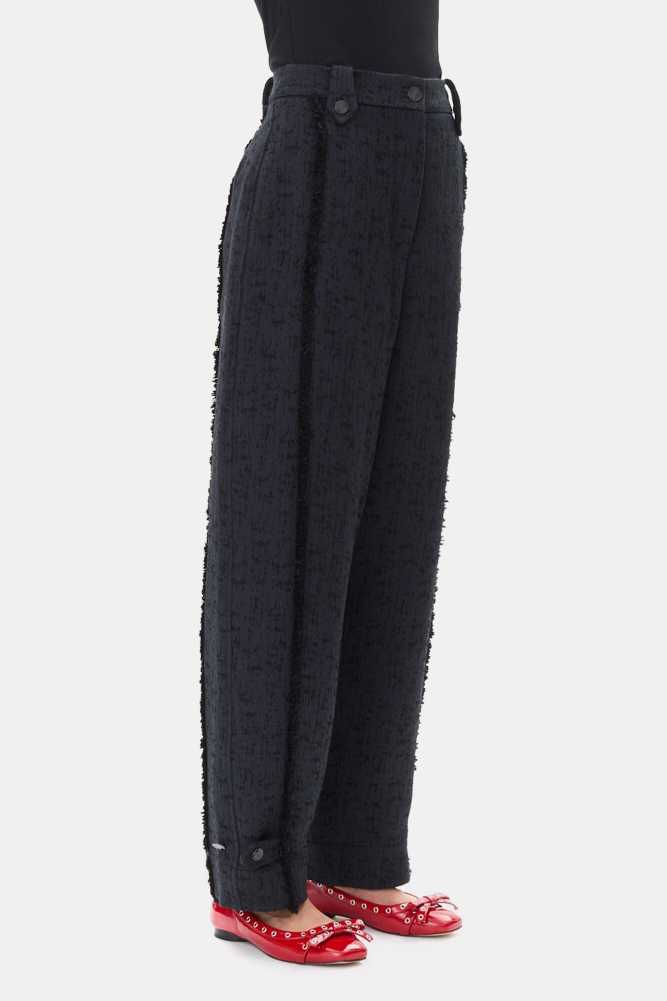Tweed Suiting Trousers | Black