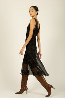 Twila Dress | Black Polka Dot